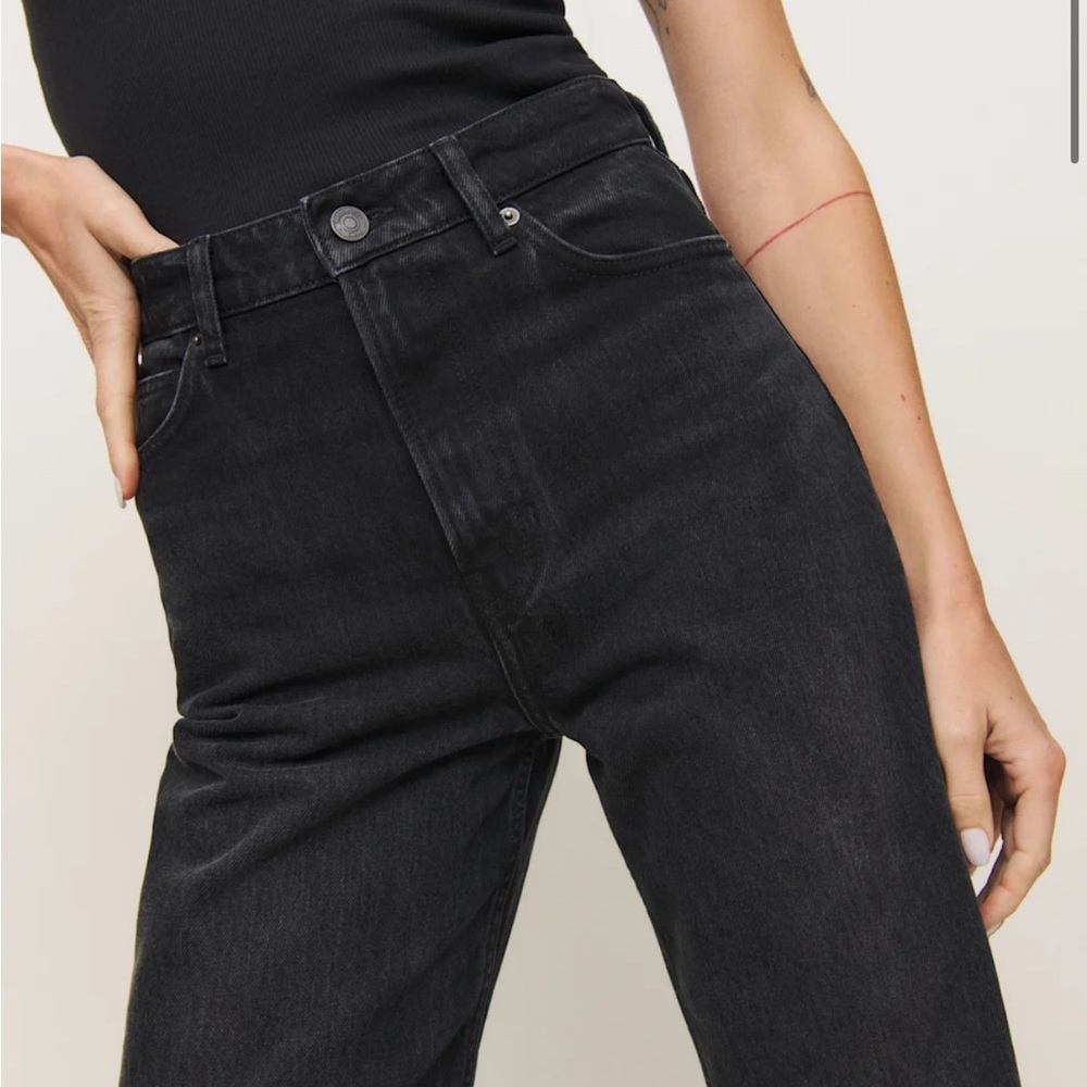 Reformation High Rise Black Jeans 27